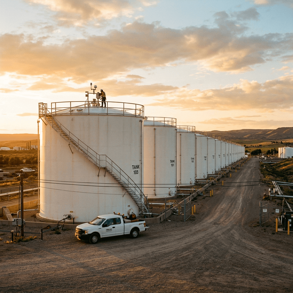 Illustration des Füllstandsmesssystems