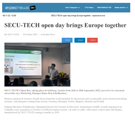 SECU TECH open day brings Europe together 